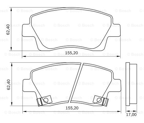 BOSCH 0 986 BB0 988 Brake...