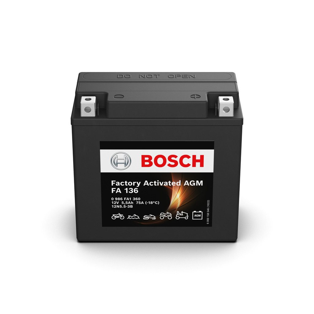 BOSCH 0 986 FA1 360 Factory Activated AGM Starterbatterie