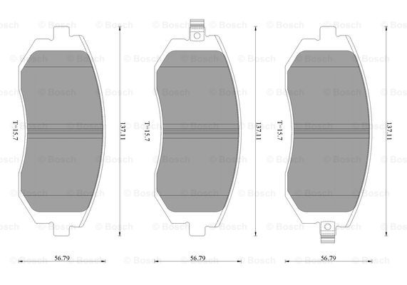 BOSCH 0 986 T11 049 Brake...