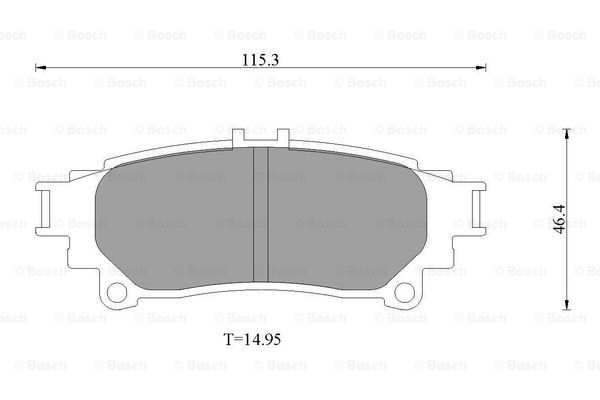 BOSCH 0 986 T11 122 Brake...