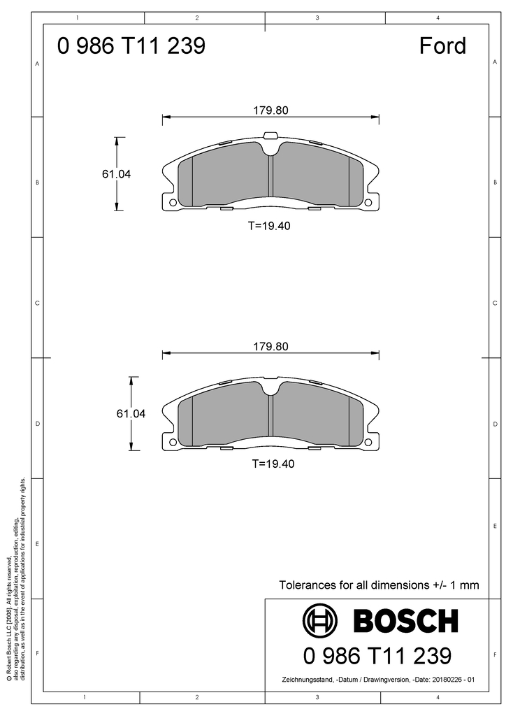 Brake Pad Set, disc brake