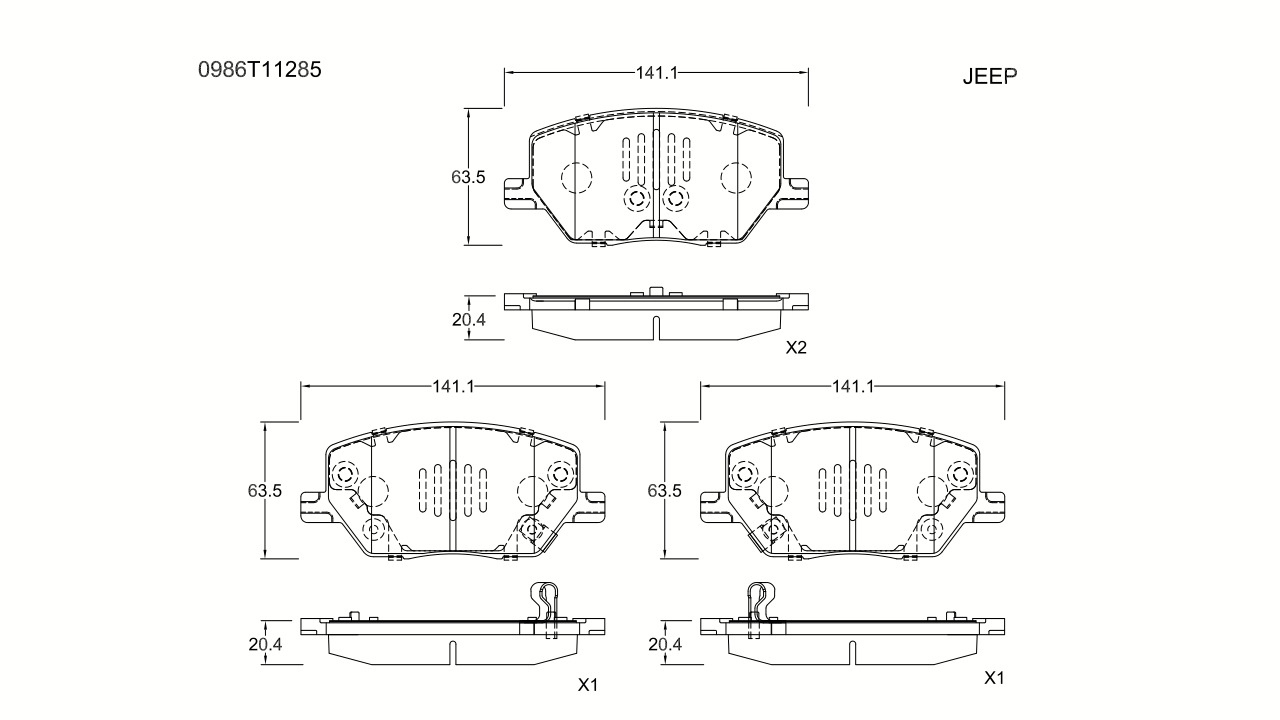 Brake Pad Set, disc brake