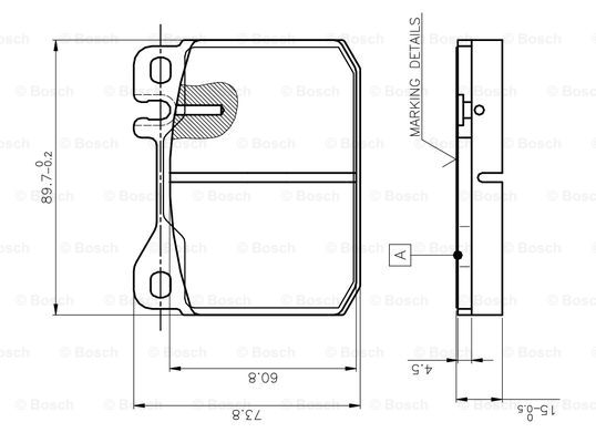 BOSCH 0 986 TB2 001 Brake...