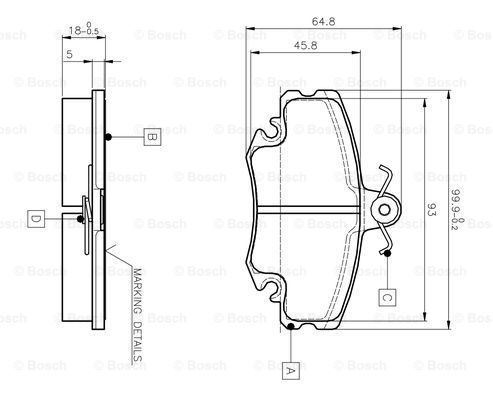 BOSCH 0 986 TB2 005 Brake...