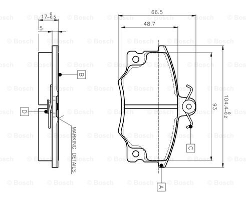 BOSCH 0 986 TB2 006 Brake...