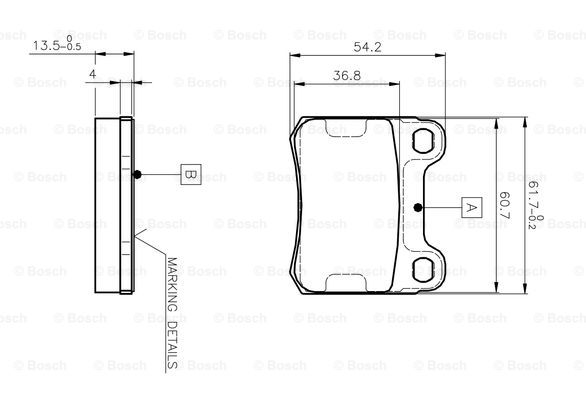 BOSCH 0 986 TB2 007 Brake...