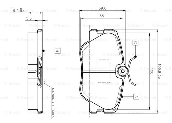 BOSCH 0 986 TB2 008 Brake...