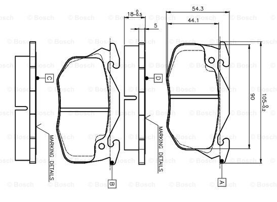 BOSCH 0 986 TB2 009 Brake...