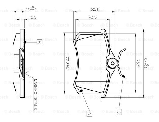 BOSCH 0 986 TB2 012 Brake...