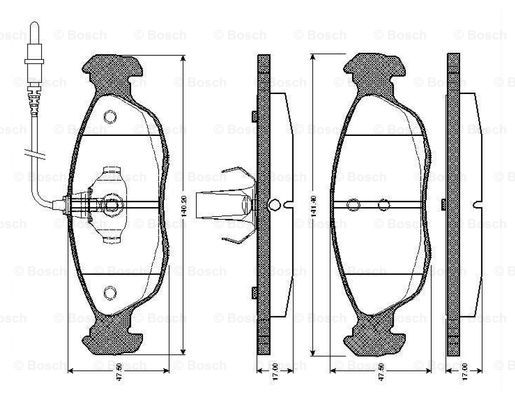 BOSCH 0 986 TB2 025 Brake...