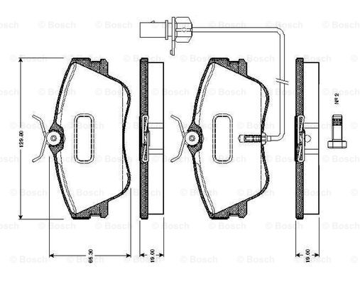 BOSCH 0 986 TB2 028 Brake...