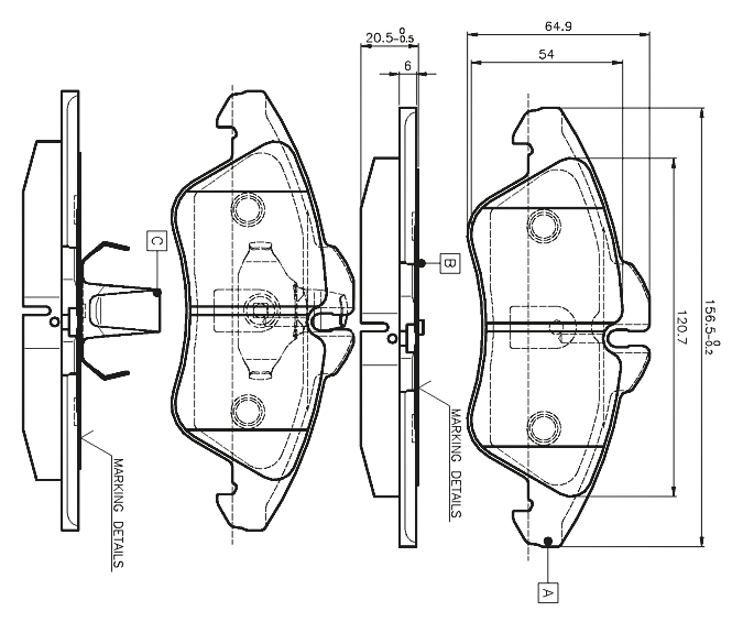 BOSCH 0 986 TB2 030 Brake...