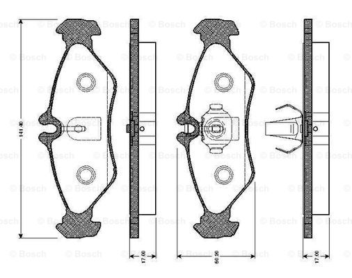 BOSCH 0 986 TB2 031 Brake...