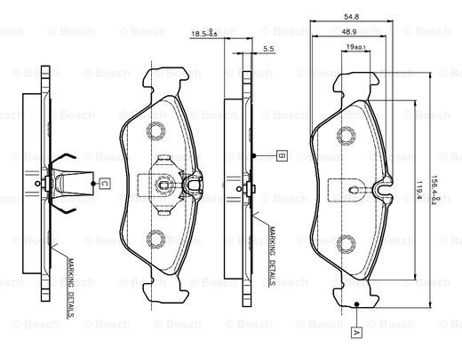 BOSCH 0 986 TB2 032 Brake...