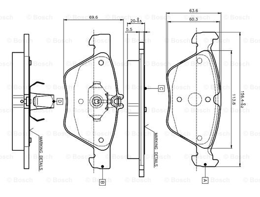 BOSCH 0 986 TB2 034 Brake...