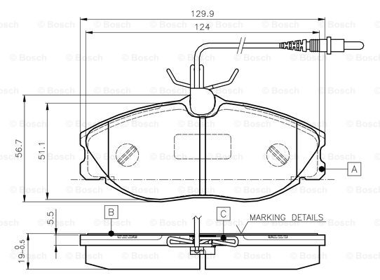 BOSCH 0 986 TB2 035 Brake...