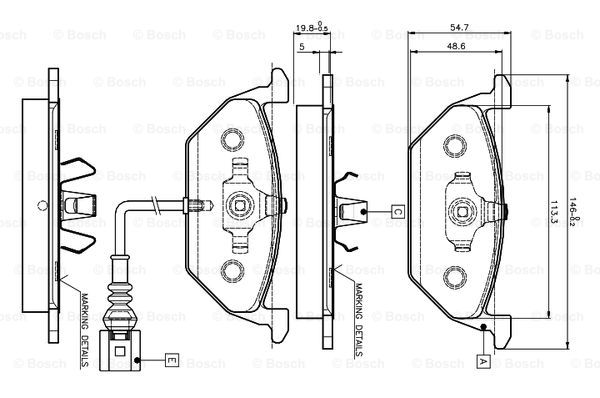 BOSCH 0 986 TB2 041 Brake...