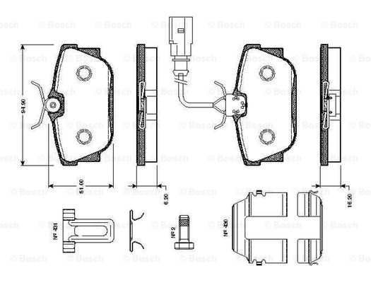 BOSCH 0 986 TB2 047 Brake...