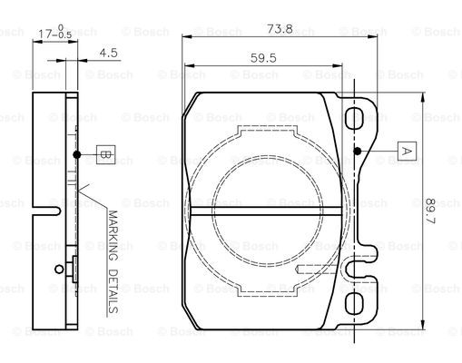 BOSCH 0 986 TB2 051 Brake...