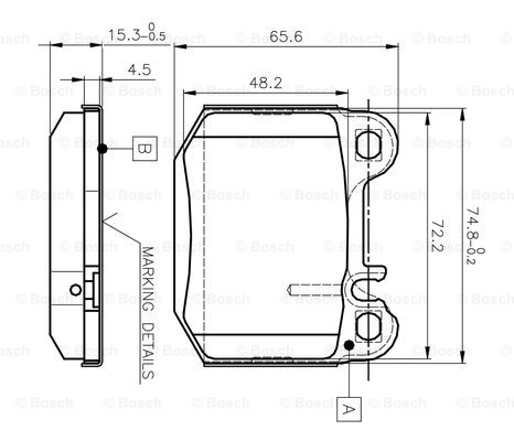 BOSCH 0 986 TB2 053 Brake...