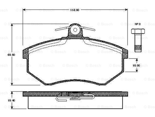 BOSCH 0 986 TB2 070 Brake...