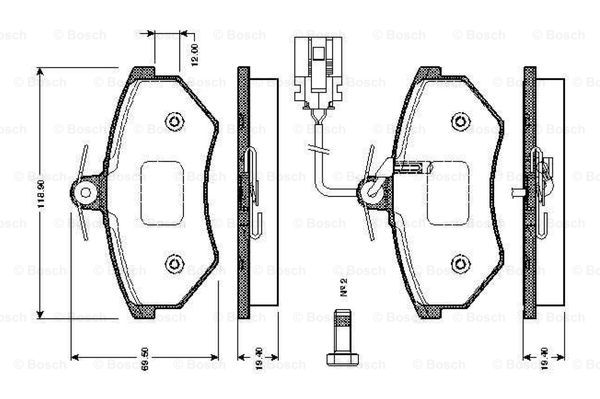 BOSCH 0 986 TB2 072 Brake...