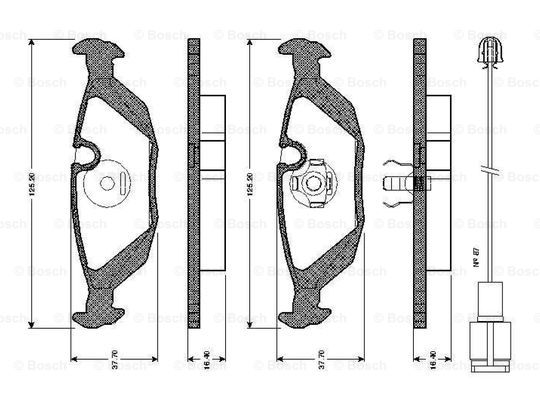 BOSCH 0 986 TB2 082 Brake...