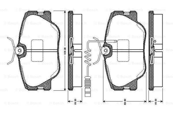 BOSCH 0 986 TB2 099 Brake...