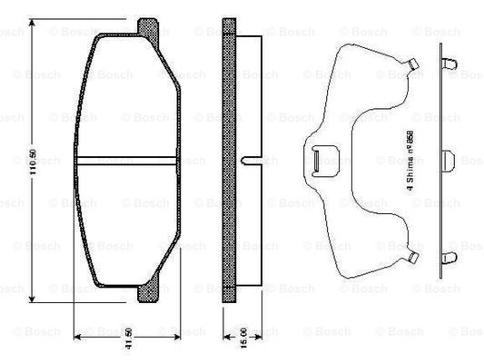 BOSCH 0 986 TB2 100 Brake...