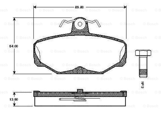 BOSCH 0 986 TB2 104 Brake...