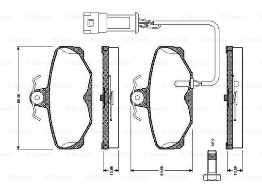 BOSCH 0 986 TB2 105 Brake...