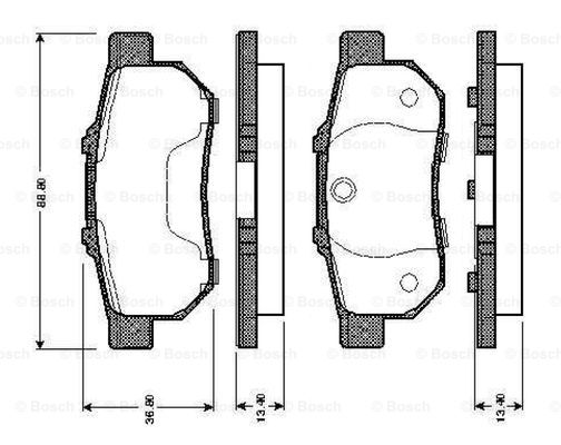 BOSCH 0 986 TB2 121 Brake...