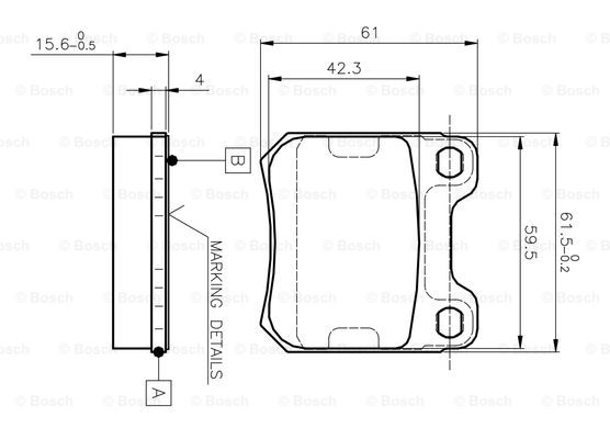 BOSCH 0 986 TB2 125 Brake...