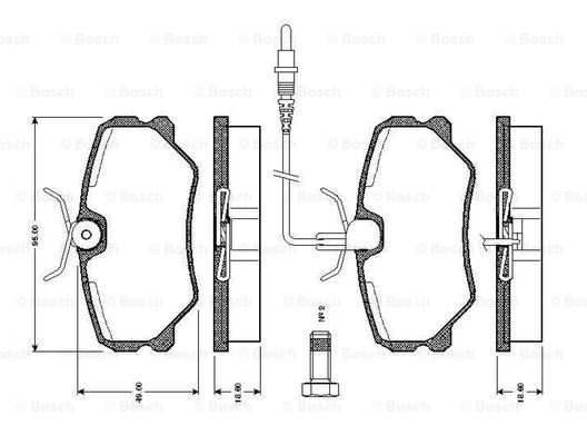 BOSCH 0 986 TB2 135 Brake...