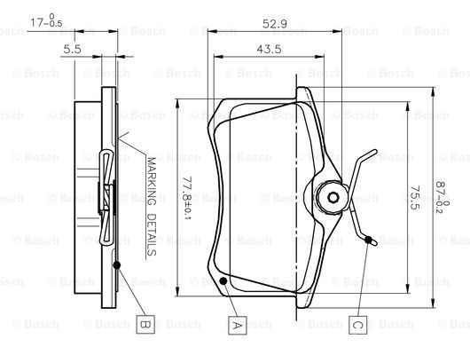 BOSCH 0 986 TB2 137 Brake...