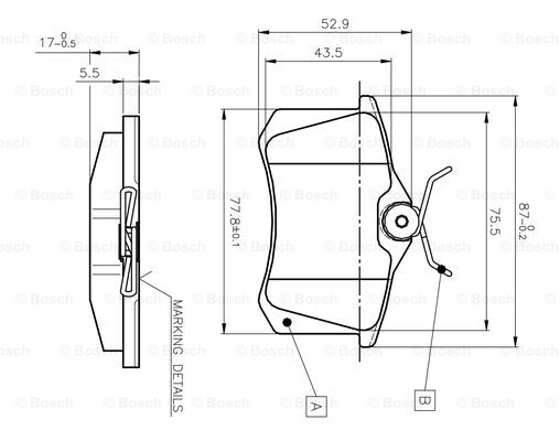 BOSCH 0 986 TB2 139 Brake...