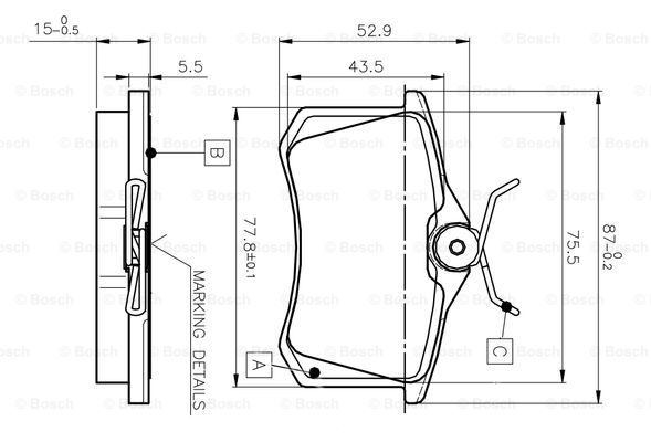 BOSCH 0 986 TB2 140 Brake...