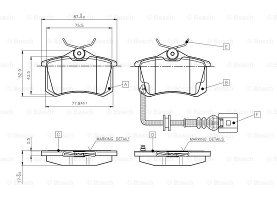 BOSCH 0 986 TB2 141 Brake...