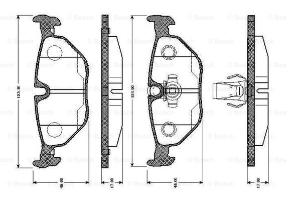 BOSCH 0 986 TB2 145 Brake...