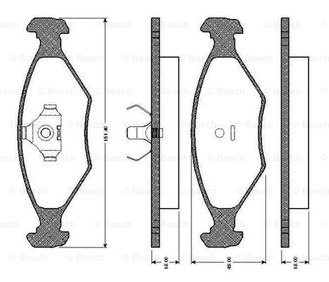 BOSCH 0 986 TB2 155 Brake...