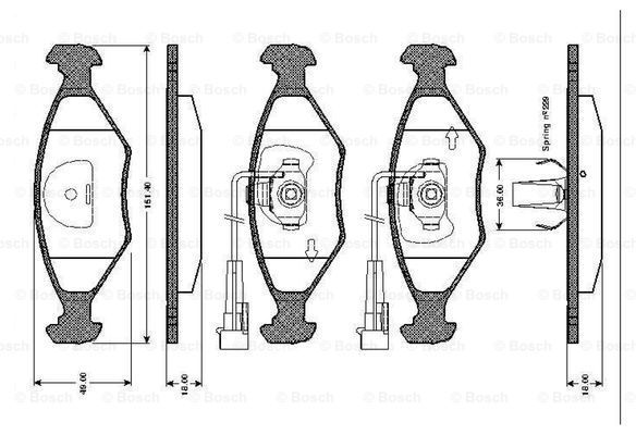 BOSCH 0 986 TB2 156 Brake...