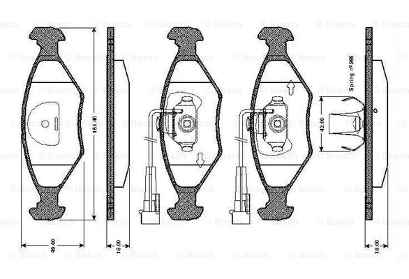 BOSCH 0 986 TB2 157 Brake...