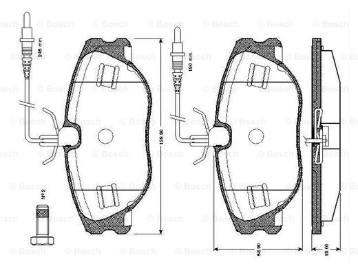 BOSCH 0 986 TB2 166 Brake...