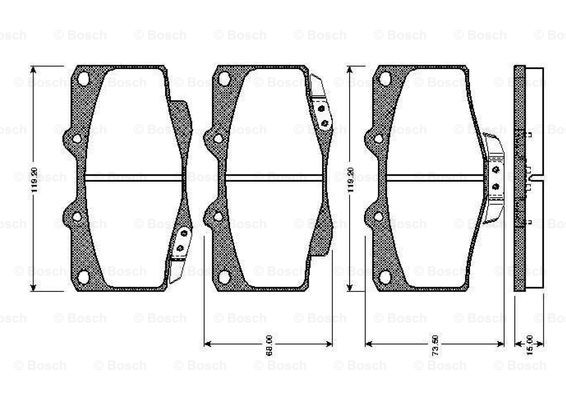 BOSCH 0 986 TB2 169 Brake...