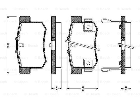 BOSCH 0 986 TB2 180 Brake...