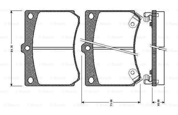 BOSCH 0 986 TB2 186 Brake...