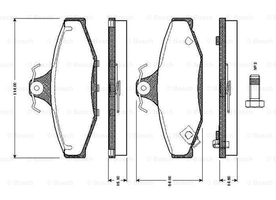 BOSCH 0 986 TB2 187 Brake...