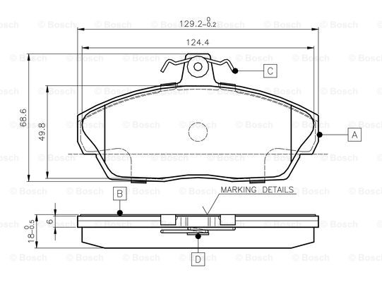 BOSCH 0 986 TB2 189 Brake...