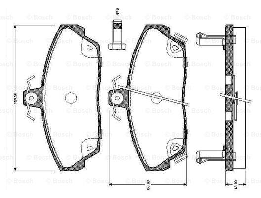 BOSCH 0 986 TB2 190 Brake...