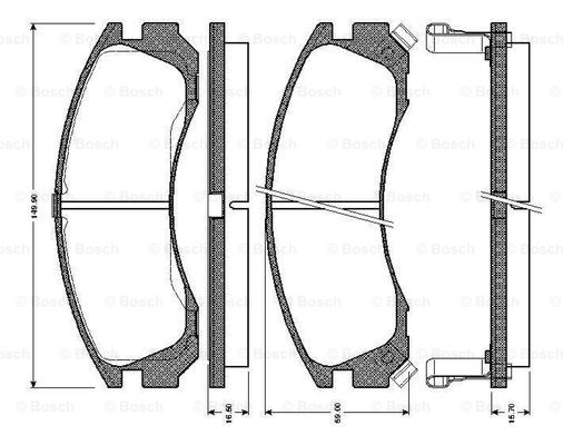 BOSCH 0 986 TB2 195 Brake...